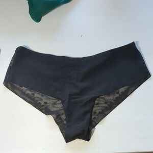 Victoria's Secret Black Lace Trim Shorts